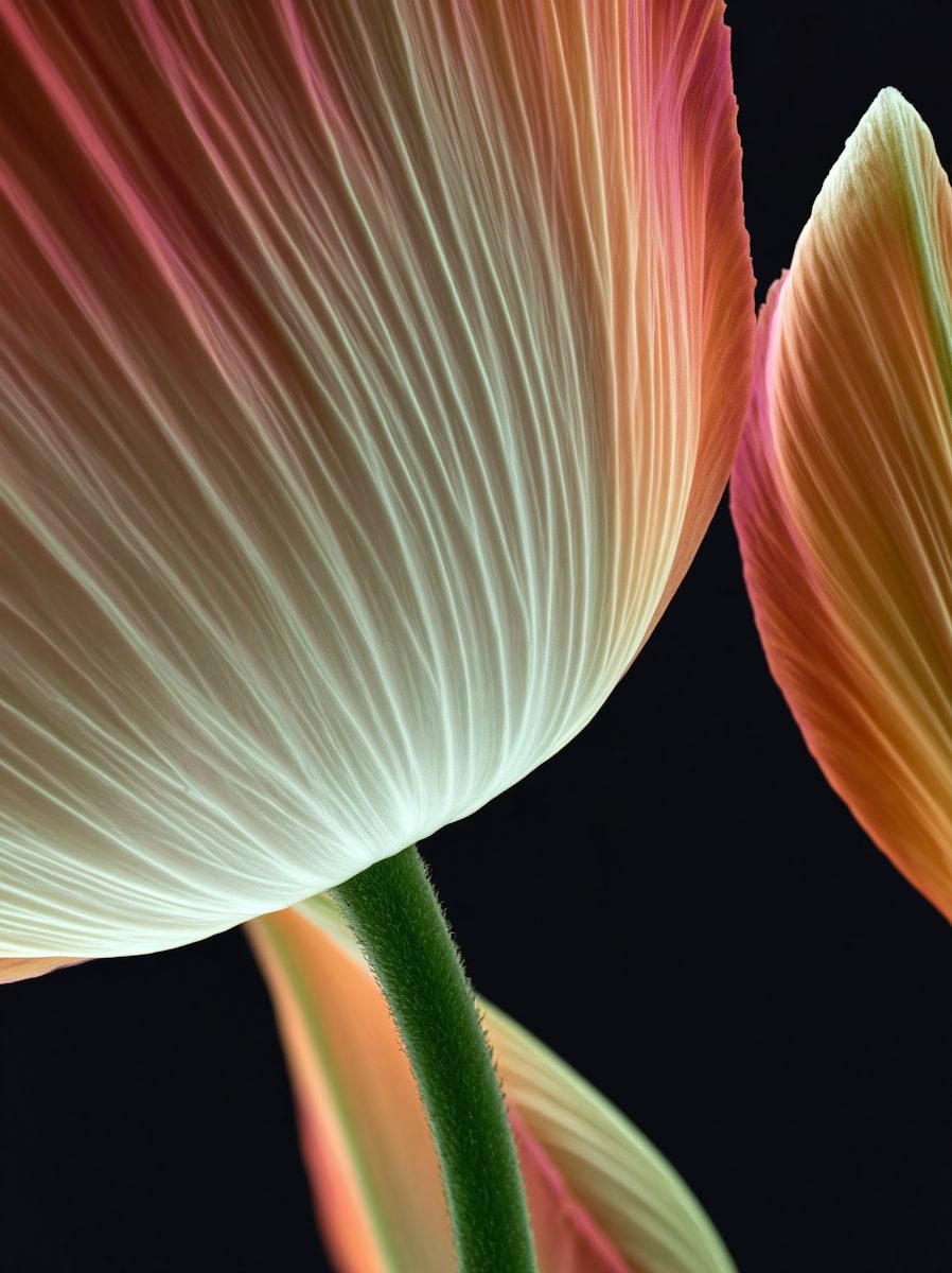 Backlit tulip — the HIGH SEASON palette